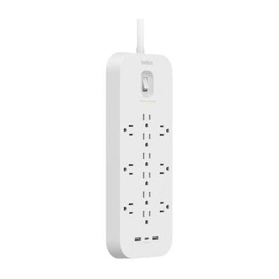 Belkin 12-Outlet Surge Protector with USB (White) ...