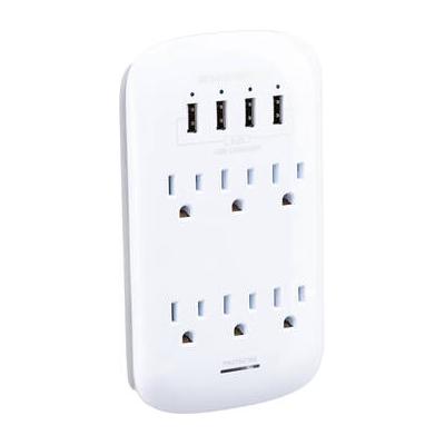 Monster Cable Wall Tap Surge Protector (White) ME-...