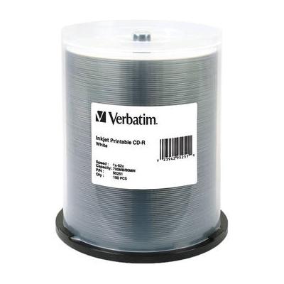 Verbatim CD-R White Inkjet Printable Disc (100) 95251