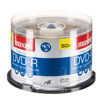 Maxell DVD-R 4.7GB Write-Once, 16x Recordable Disc (Spindle Pack of 50) 638011