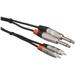 Hosa Technology HPR-003X2 Dual 1/4" TS Male to Dual RCA Male Stereo Audio Cable (3') HPR-003X2