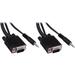 Pearstone Standard VGA Male to VGA Male Cable with 3.5mm Stereo Audio (50') VGA-A150A