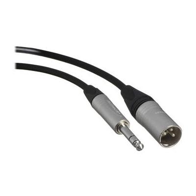 Canare Star Quad 3-Pin XLR Male to 1/4 TRS Male Cable (Black, 20') CATMXM020