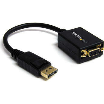 StarTech DisplayPort to VGA Video Adapter Converter (Black) DP2VGA2