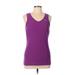 Nike Active Tank Top: Pink Solid Activewear - Women's Size Large