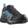 Trailrunningschuh SALOMON "WANDER GORE-TEX", Gr. 43, schwarz (schwarz, blau), Synthetik, Textil, sportlich, Schuhe, wasserdicht, Trailrunningschuhe