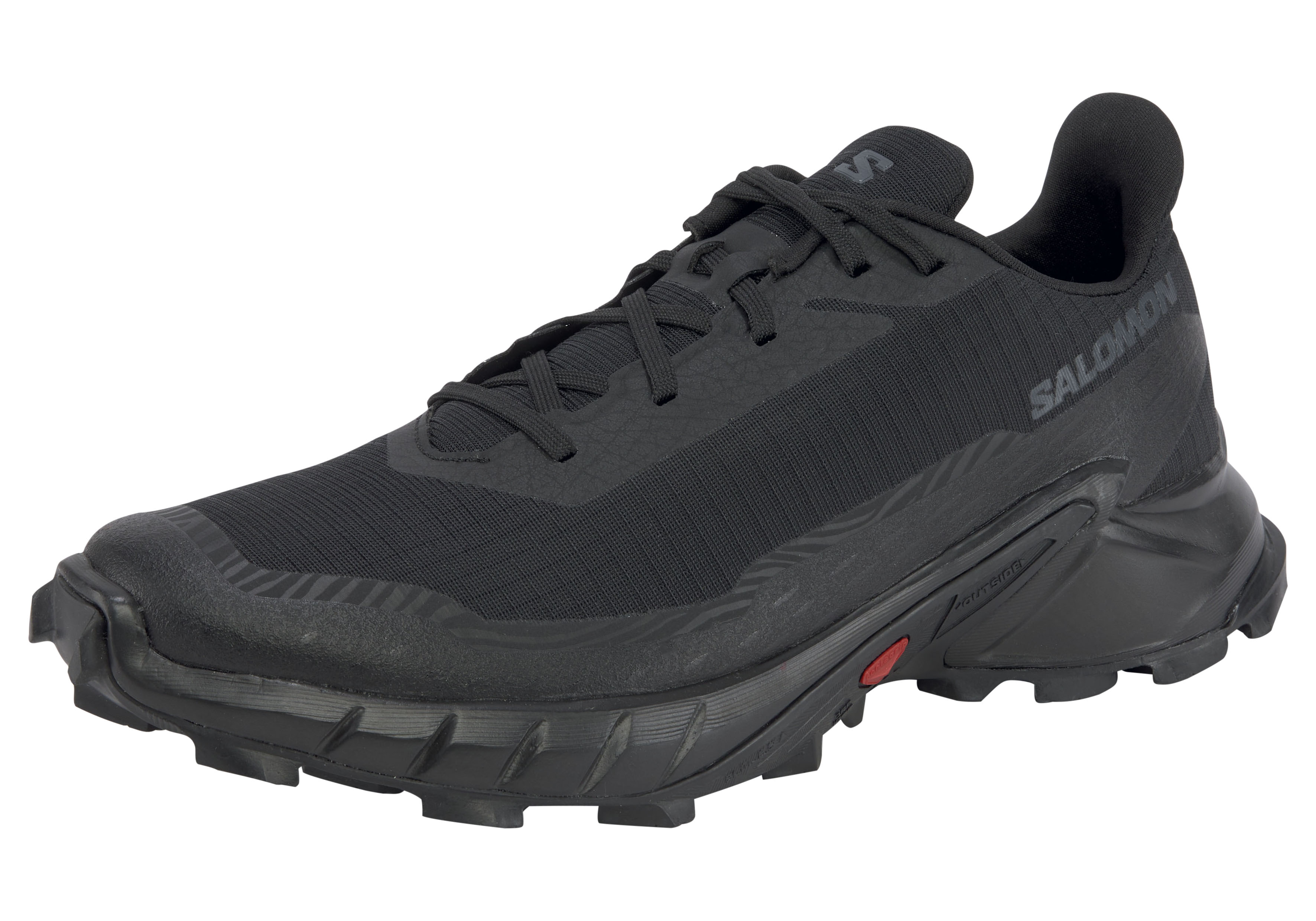 Trailrunningschuh SALOMON "ALPHACROSS 5", Damen, Gr. 41, schwarz, Synthetik, Textil, Schuhe, Trailrunningschuhe