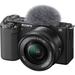 Sony ZV-E10 Mirrorless Camera with 16-50mm Lens (Black) ILCZV-E10L/B