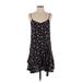 Thakoon Collective Casual Dress - DropWaist: Black Floral Dresses - Women's Size 0