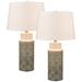 Tula 30" High 1-Light Table Lamp - Set of 2 Gray