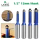 LAVIE 1pc 12.7mm shank 12mm shank high-quality Milling Cutter Flush Trim With Bearing Router Bit set