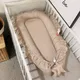 88*50*15cm Cotton Cribs Removable Sleeping Nest for Baby Bed Crib with Pillow Infant Toddler Cradle