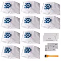 15Pcs Vacuum Cleaner for Miele GN AirClean 3D Efficiency Dust Bags Replace Miele GN Vacuum Cleaner