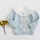 Baby Girls Cardigan Sweater Flower Embroidery Autumn Cotton Sweater Top Baby Clothing Toddler Girls