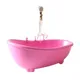 Kawaii Mini Bathtub Kids Toys Furniture Electric Bathroom Toilet Dollhouse Accessories For Barbie