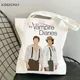 the Vampire Diaries shopping bag grocery shopper jute bag recycle bag cotton shopper bag bolsa