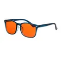 Men’s glasses blue light blocking computer glasses Orange Yellow clear lenses glasses light blue