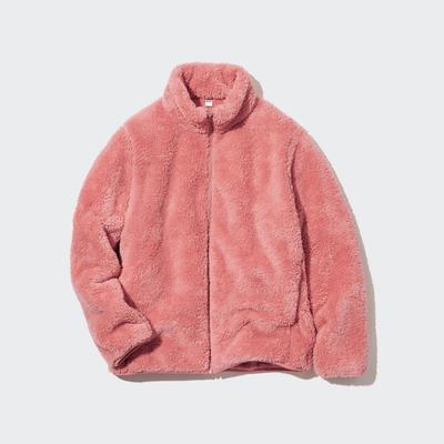 Uniqlo - Fluffy Fleece Zipped Jacket - Pink - XS