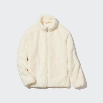 Uniqlo - Fluffy Fleece Zipped Jacket - Off White - XS