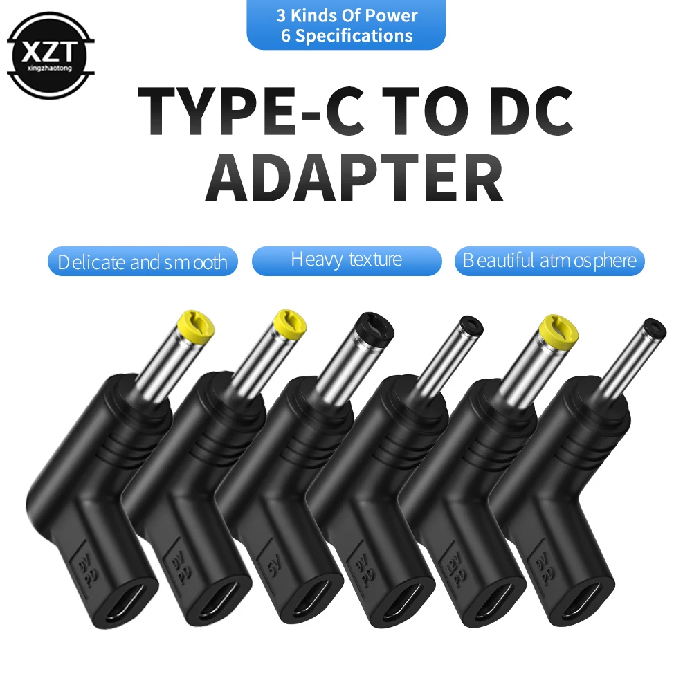 NEUE USB C PD zu DC Power Stecker Universal 5V 9V 12V Typ C zu DC Jack Stecker lade Adapter Konverter für Router Tablet Image