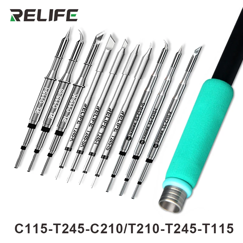 RELIFE Superfeine C210 T245 C245 Lötspitze C210 C115 Lötkolbenspitze für GVM T210 GVM T115 Professionelle Lötstation Image