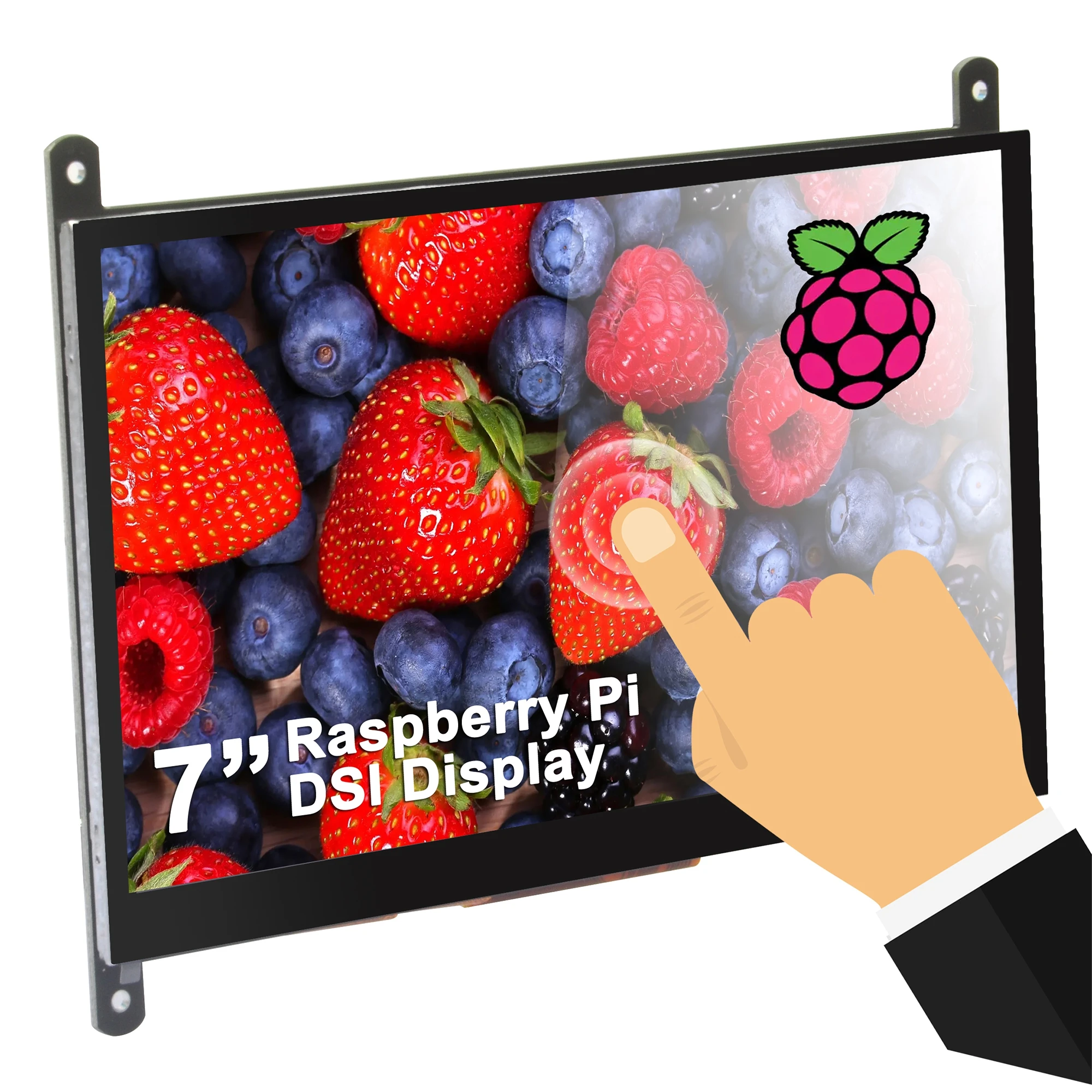 OSOYOO 7 Zoll RPi5 DSI TN Touchscreen LCD Display Tragbarer kapazitiver Monitor 800 x 480 V3.1 für Raspberry Pi 5 4 3 3B+ 2 Image
