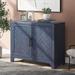 Red Barrel Studio® 2 - Door Accent Cabinet Wood in Blue | 31.9 H x 40 W x 15 D in | Wayfair DEAD96A7DD85458982498686A6348A4D