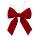 Vickerman 730928 - 12" x 15" Red Velvet Bow UV (L232312UV) Indoor Christmas Bows