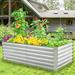 Arlmont & Co. Anayanci Metal Outdoor Raised Garden Bed Metal | 23.8 H x 95.8 W x 47.8 D in | Wayfair 50DEBB7C47674CB6940646C690286DA5