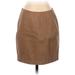 Free People Casual Skirt: Tan Print Bottoms - Women's Size 4