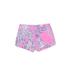 Lilly Pulitzer Khaki Shorts: Pink Floral Bottoms - Women's Size 00 - Dark Wash