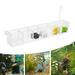 Aquarium Filter Box Acrylic Clear Aquarium Fish Tank External Hang Filter 6-Grid New 17.71x2.75x3.14in