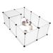 Pet Playpen Portable Large Plastic Yard Fence Small Animals Puppy Kennel Crate Fence Tent Pet Puppy Playpen Portable Fences Portable Plastic Yard Fence