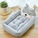 Plush Calming Pet Bed Anti Anxiety Cartoon Dog Bed Soft Fuzzy Calming Bed for Dogs & Cats(1)