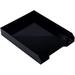 stackable trays - black - desktop document letter file organizer tray - sold individually