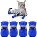 LFOGoods Small Dog Dog Shoes Hot Pavement Non-slip Dog Boots and Paw Protector Summer Dog Short Boots with Reflective Tape Indoor Hard Floor Cat Dog Shoes-Bluesize 3: 3.8*3.4cm(L*W)