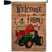 Welcome To Our Farm Garden Flag Set Mailbox Hanger Country Living Primitive Western Barn American Rustic Rural Ranch Small Decorative Gift Yard House Banner Made In 13 X 18.5