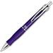 1 PK Zebra GR8 Gel Pen Retractable Medium 0.7 mm Violet Ink Violet/Silver Barrel 12/Pack (42680)