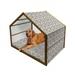 Grunge Pet House Colorful Ink Splatters Creative Inspiration Stained Dirty Messy Display Outdoor & Indoor Portable Dog Kennel with Pillow and Cover 5 Sizes Multicolor by Ambesonne