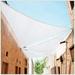 ctslt size order to make 20 x 20 x 20 white triangle sun shade sail canopy mesh fabric uv block - heavy duty - 190 gsm - 3 years warranty (we make size)