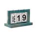 Yyeselk Flip Wooden Perpetual Calendar Metal Desk Calendar 2023 For Daily Office Home Decor Monthly Weekly Year Planner Standing Kitchen Desk Decor Calendar