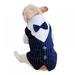 Pet Outfit Gentleman Dog Cat Clothes Wedding Suit Small Dogs Formal Shirt Bowtie For Spring Summer Suits