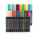 LSLJS Back To School Gel Pens Colored Pencil Double Line Pen Color Hand Account Pen Dream Metal Pen Hand-painted 24 Color Highlighter Marker Pen10ml Gifts For Baby Children to School Work