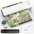 Laminator A3 Laminator Machine 13 inch Thermal and Cold Laminator with 40 Laminating Pouches Paper Cutter and Corner Rounder 6 in 1 Personal Desktop Laminating Machine for Office School Business