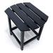 LuXeo Corona Outdoor Contemporary Recycled Plastic Side Table in Black