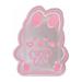 Riapawel Ins Kawaii Acrylic Pen Holder Desktop Organizer Creative Lovely Bear Rabbit Office Stationery Cosmetics Transparent Storage Box