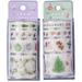 2pcs Pearl Christmas Paper Clips Cartoon File Clamps 2m Paper Self-adhesive Tape (Random Style)