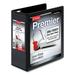 1 PK Cardinal Premier Easy Open ClearVue Locking Slant-D Ring Binder 3 Rings 4 Capacity 11 x 8.5 Black (10341)