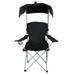 Elitezip Canopy Lounge Chair With Sunshade For Camping Hiking Travel And Other Outdoor Events With Cup Holder 21.6 X 21.6 X 36 Black 1-Pack