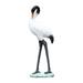 Resin Crane Sculptures Animal Figurine Garden Sculpture Statues Bird Statues Bird Sculpture for Desktop Home Yard Porch Decoration 38x14cm